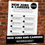NEW JOBS AND CAREERS WORKSHEET